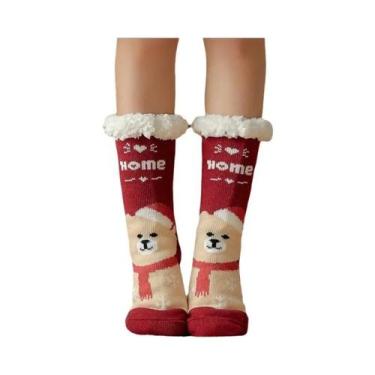 Imagem de Casaco de Pelúcia Feminino para Inverno - Pinguim, Veado, Urso - Quent