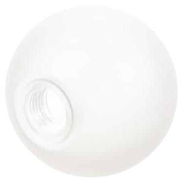 Imagem de jojofuny Abajur de globo de vidro branco fosco substituição opala esfera sombra de vidro de leite bola de vidro abajur capa para luminária pendente de parede arandela de 80 mm