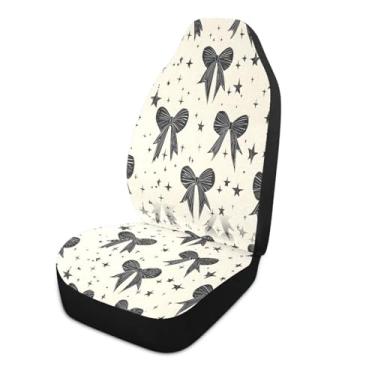 Imagem de Blueangle 1 peça de capas de assento de carro de gravata borboleta, almofadas protetoras respiráveis para assentos dianteiros de carro, ajuste universal para SUV Sedan Truck Van (794)