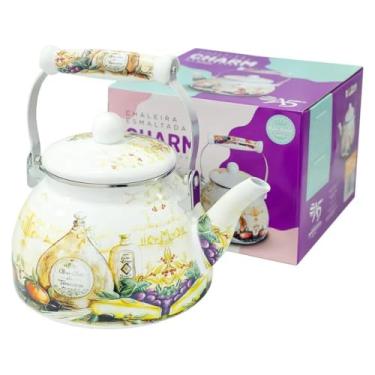 Imagem de Chaleira Esmaltada Vintage 2,5L para Indução - Charm Italy