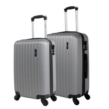 Imagem de Kit de malas de viagem P/M Londres Swiss Move Prata