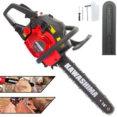 Imagem de Motosserra KCS 420-S Kawashima À Gasolina 42cc Alta Rotação e Potência Sabre 16’` Ideal Para Corte de Árvores e Desdobra de Madeira
