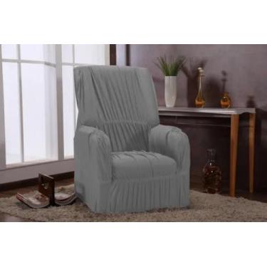 Imagem de Capa Protetora De Sofá 01 Lugar Poltrona do Papai Malha Grossa Elastic