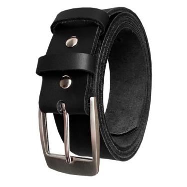 Imagem de Cinto Masculino Social Couro Largura 3,5cm Preto Marrom Caramelo Cláss