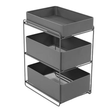 Imagem de Zerodis Organizador Sob a Pia Organizadores Removíveis de Banheiro Organizadores e Armazenamento de Coleção Multifuncional Organizador de Gaveta Prateleira de Mesa para Cozinha e Escritório Embaixo