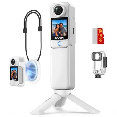 Imagem de SJCAM C300 Camcorder Vlogging Combo 64GB, 4K YouTube Streaming Camera, 7H Power, 6-Axis Stabilization, Dual-Touch Screen 154° Wide FOV Video Recording, câmera impermeável para criadores de conteúdo