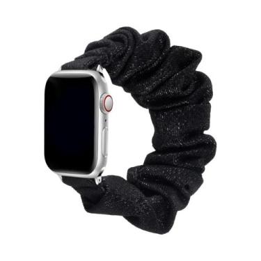 Imagem de Pulseira De Nylon Ultra Feminina Com Alça Scrunchie Para Apple Watch, 