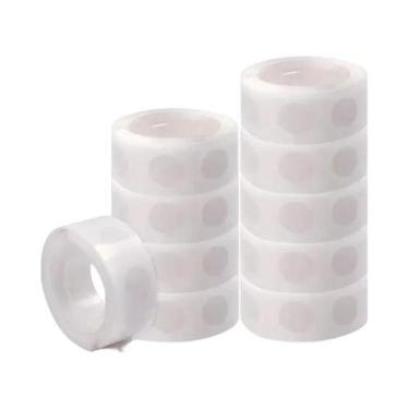 Imagem de Fita Adesiva Transparente Dupla Face Para Balões, Adesivos, 1/3/5 Rolo