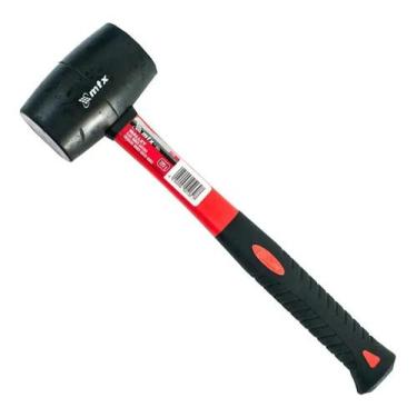 Imagem de Martelo De Borracha Preta 50 Mm 225 G Cabo Fibra De Vidro - MTX