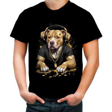 Imagem de Camiseta Colorida Pitbull com Headphones 10, Baby Look M