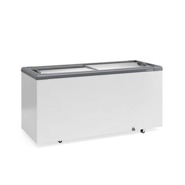 Imagem de Freezer Plano Vidro Reto Deslizante GHD500 Cinza Gelopar 220V
