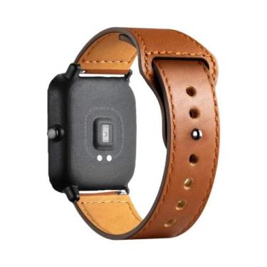 Imagem de Pulseira De Couro Amazfit 20mm/22mm Compatível Com GTS 4/3/2/2e/GTS2 M