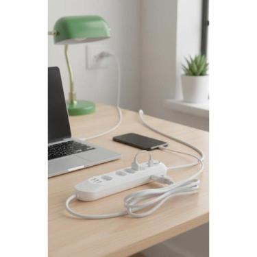 Imagem de Régua 2M c/ 4 Tomadas + 3 USB: Mais Conexões Já! - Congratulations Sto