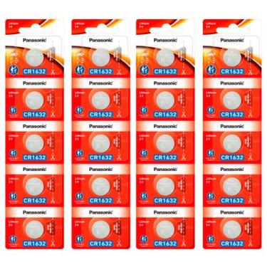 Imagem de 20 Baterias CR1632 Panasonic (04 Cartelas)