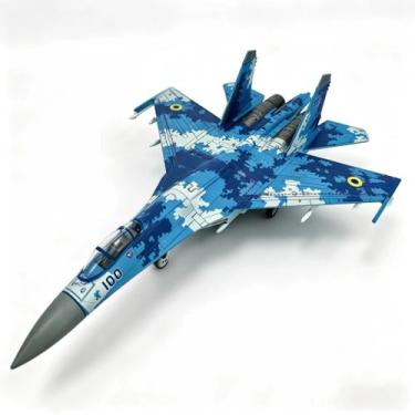 Imagem de Modelo De Blocos De Montagem De Caça Sukhoi Su-27 Flanker Em Escala 1: