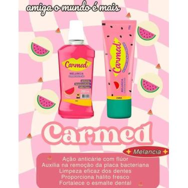 Imagem de KIT Carmed Enxaguante Bucal 250ml + Carmed Gel Dental 70 g, Melancia