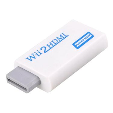 Imagem de ZZH Adaptador Wii2HDMI Universal Full HD 3,5 mm Saídas de vídeo Plug and Play_Branco