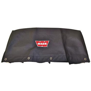 Imagem de WARN Capa de guincho macio 15639 com prendedores de cordão elástico para guinchos 16,5ti, M15000 e M12000, preto