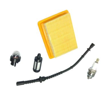 Imagem de Baoblaze Filtro de ar, filtro de combustível, linha de combustível, vela de ignição, lâmpada de primer para STIHL FS120 FS200 FS250 FS300 FS350 FS400 FS450 Peças de substituição rápida nova substituição
