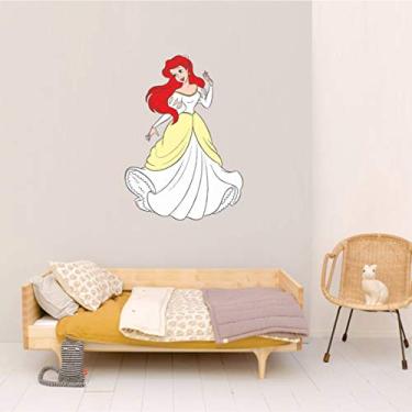 Imagem de Adesivo De Parede Pequena Sereia 50cmx70cm