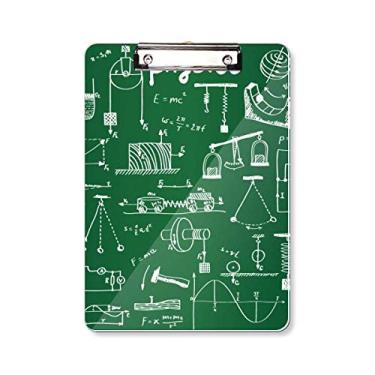 Imagem de Prancheta de ilustração de mecânica eletromagnética física, pasta, bloco de escrita A4