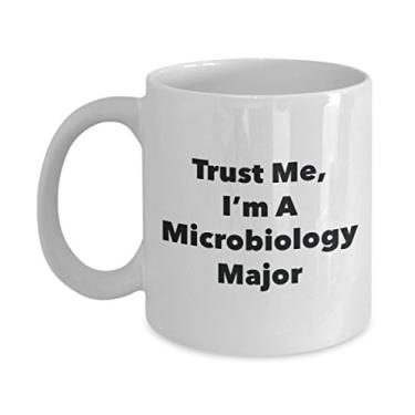 Imagem de Caneca Trust Me, I'm A Microbiology Major - Caneca de café divertida - Lindas ideias de presentes de formatura para amigos e colegas de classe (325 ml)