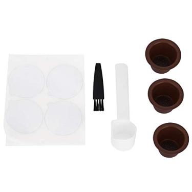 Imagem de Utensílio de café descoberto, copo de filtro de café reutilizável, acessórios de máquina de café recarregável para café doméstico