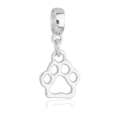 Imagem de Pingente Berloque Pata Patinha De Cachorro Pandora Banhado a Prata 925 - Premium