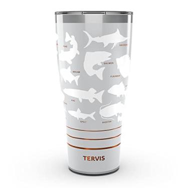 Imagem de Tervis Fish Finder Copo isolado de parede tripla, 850 g, aço inoxidável