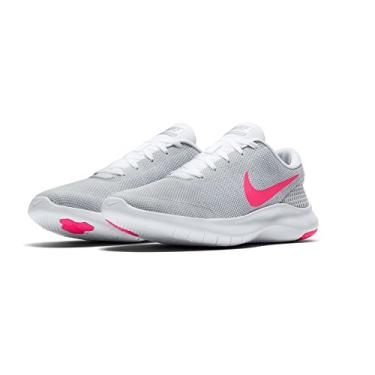 Imagem de NIKE Women's Flex Experience RN 7 Running Shoes, White/Hyper Pink-Wolf Grey 10