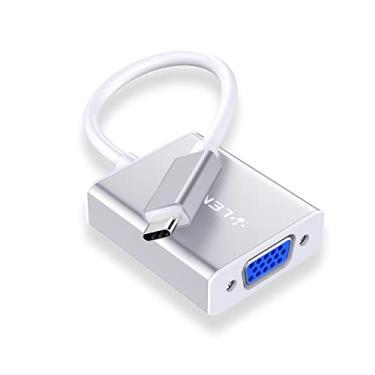 Imagem de LENTION Adaptador de cabo USB C para VGA, conversor de monitor tipo C para VGA compatível com MacBook Pro 13/15/16 2023-2016, novo Mac/MacBook Air/Surface, iPad Chromebook, Galaxy, Dell XPS, telefone, mais (1080VGA, prata)