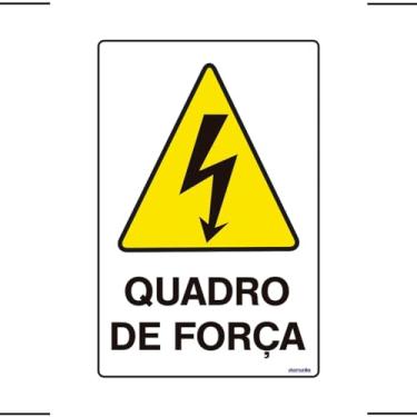 Imagem de Placa De Sinalização Quadro De Força 20x30 Ekomunike - S-217/1 F9e