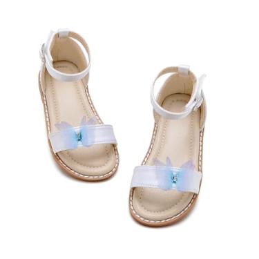 Imagem de THEE BRON Sandálias para meninas Sandalias de Niña, Aa416-branco, 8 Toddler