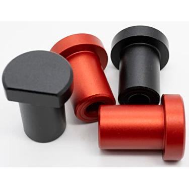 Imagem de Pacote com 4 acessórios de braçadeira de cachorro para bancada de cães para marcenaria de 3/4 polegadas braçadeira de furo de cachorro rolhas de bancada liga de alumínio (19 mm)