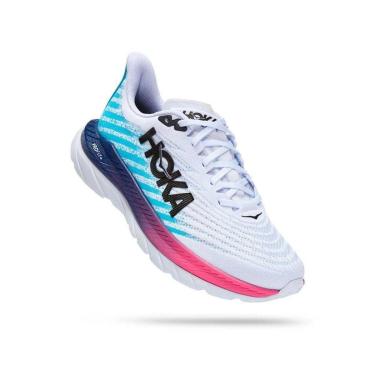 Imagem de Tênis Hoka Mach 5 Branco/Azul Masculino-Masculino