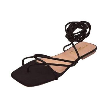 Imagem de Sandália Feminina Rasteira Arramar Gladiadora Sapatteria-Feminino