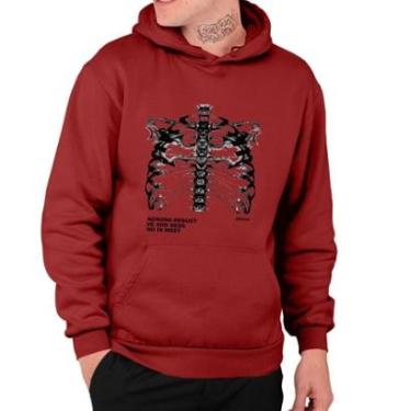 Imagem de Moletom Estilo Canguru Esqueleto Tórax Batman Agnong Resuct-Unissex