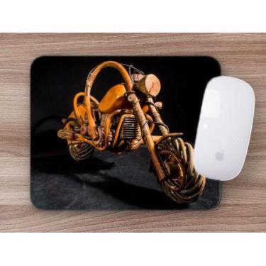 Imagem de Mouse Pad, Moto de madeira - Deluzz