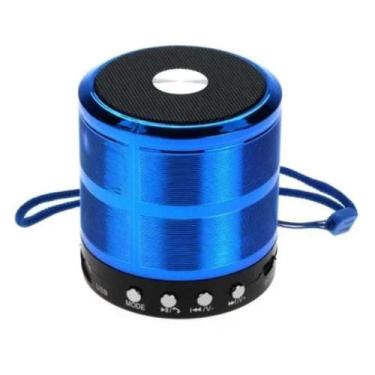 Imagem de Caixa De Som Bluetooth Sd/P2/Usb Azul Ws887 Speaker - Xtrad, Caixa, Az