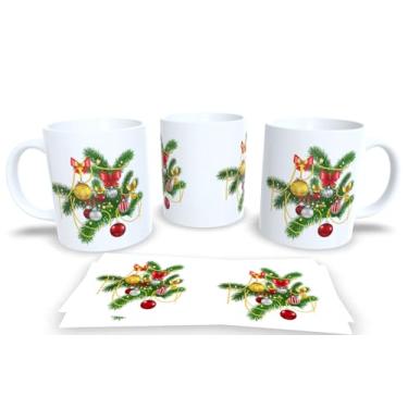 Imagem de Canecas de Porcelana Branca Personalizadas Arvore de Natal 4 (Mod.63)
