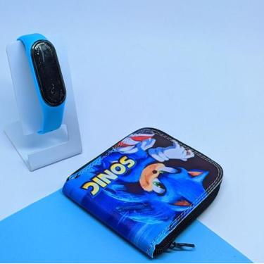 Imagem de Kit Relógio Digital Led Pulseira Silicone Prova água Ajustável Meninos