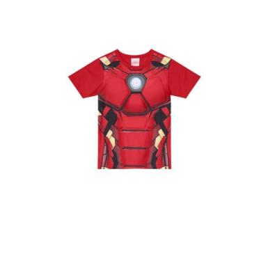 Imagem de Camiseta Verão Manga Curta Avengers - 26160 - Brandili, Vermelho, 04