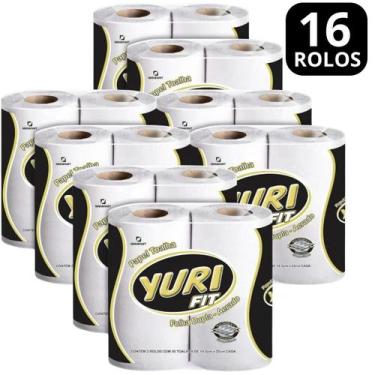 Imagem de Papel Toalha Yuri Fit Folha Dupla-Aerado 16 rolos com 50 Folhas cada