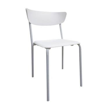 Imagem de Cadeira fixa empilhável it - nova itália - Frisokar, Branco