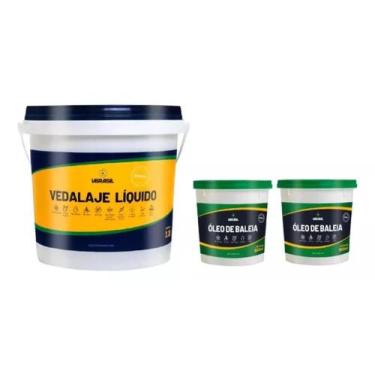 Imagem de Vedalaje 3,2 Litros Impermeabilizante + 2 Óleo De Baleia 900ml - vbras