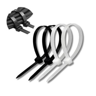 Imagem de KIT 1000 Cintas Plasticas/Abraçadeiras de NYLON 4,8x300mm - 1000 PEÇAS