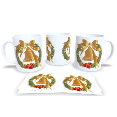 Imagem de Canecas de Porcelana Personalizadas Natal 2 - Estampa Sublimada, Mod.2