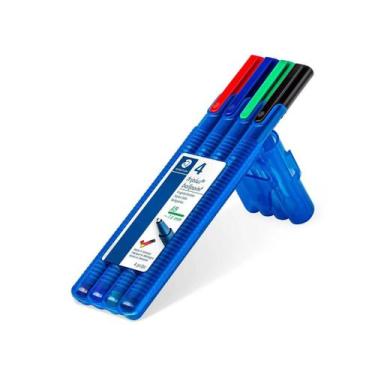 Imagem de Caneta Esferográfica Staedtler Triplux XB 4 Cores Ballpoint, 437 XBSB4