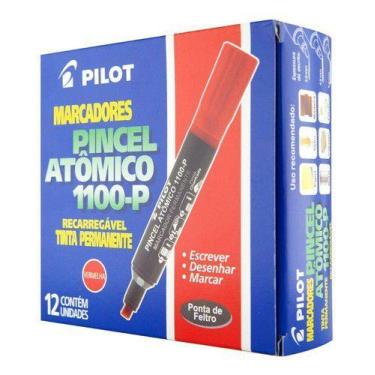 Imagem de Pincel Atômico Pilot 1.100-p Vermelho - Cx C/ 12 Un.