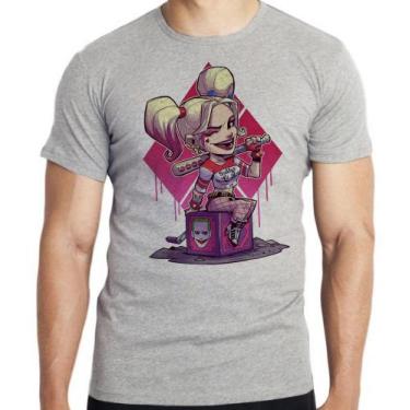 Imagem de Camiseta Arlequina Coringa Blusa criança infantil juvenil adulto camis